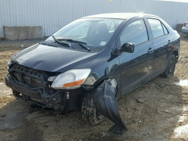 JTDBT923081200233 - 2008 TOYOTA YARIS BLACK photo 2