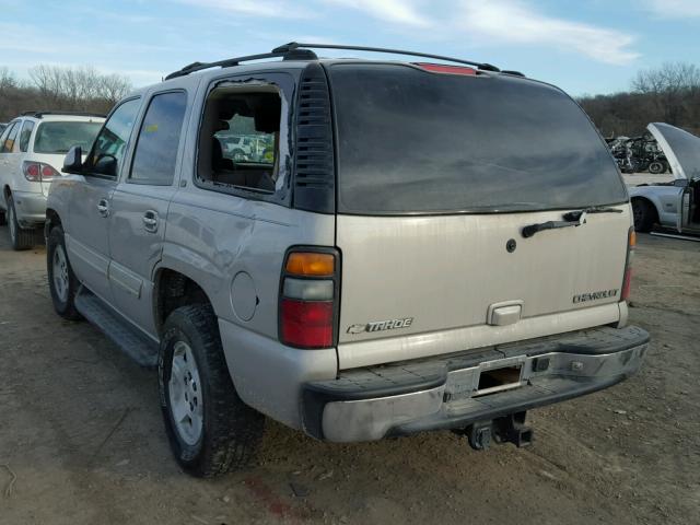 1GNEK13Z54J316095 - 2004 CHEVROLET TAHOE K150 SILVER photo 3