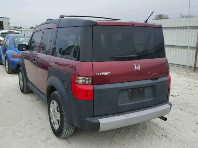 5J6YH18338L012809 - 2008 HONDA ELEMENT LX BURGUNDY photo 3