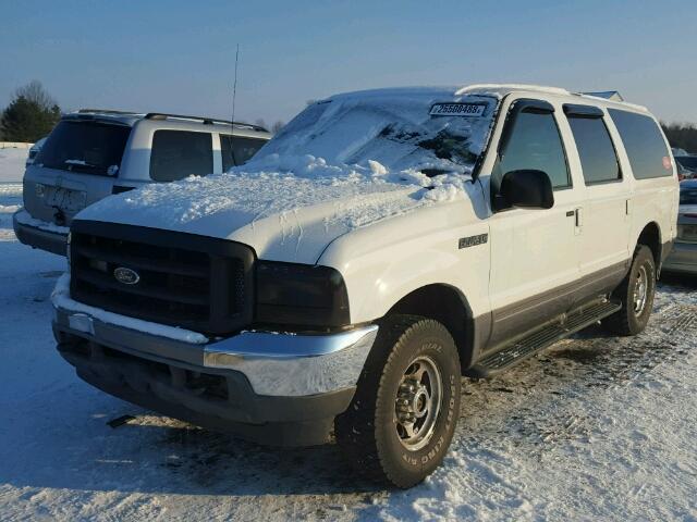 1FMNU41S31EC74164 - 2001 FORD EXCURSION WHITE photo 2