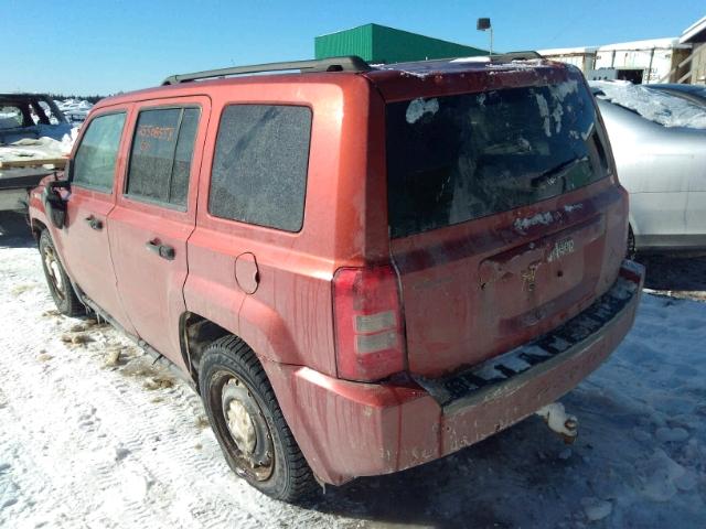 1J8FT28W98D575667 - 2008 JEEP PATRIOT SP ORANGE photo 3