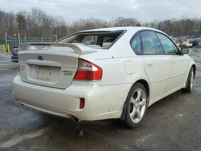 4S3BL616587216998 - 2008 SUBARU LEGACY 2.5 WHITE photo 4