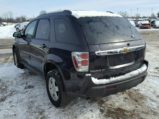 2CNDL63F966135856 - 2006 CHEVROLET EQUINOX LT BURGUNDY photo 3