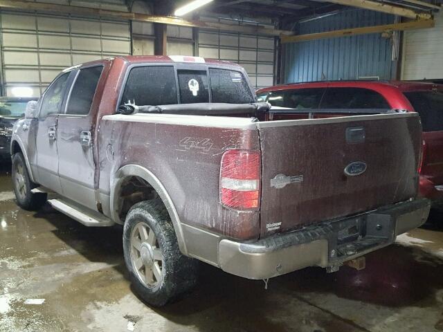 1FTPW14585KE33974 - 2005 FORD F150 SUPER BROWN photo 3