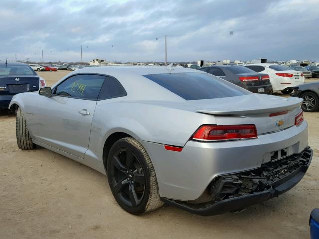 2G1FC1E35F9244633 - 2015 CHEVROLET CAMARO LT SILVER photo 3