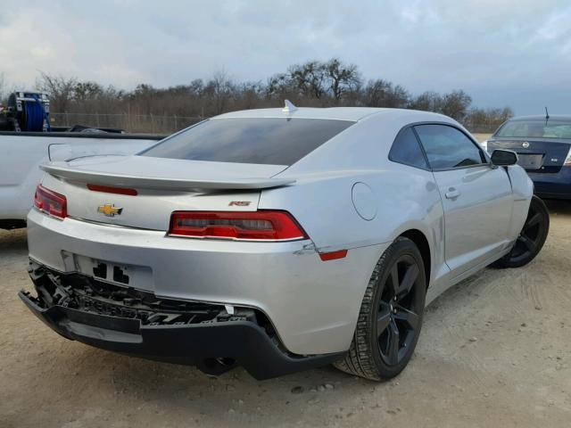 2G1FC1E35F9244633 - 2015 CHEVROLET CAMARO LT SILVER photo 4