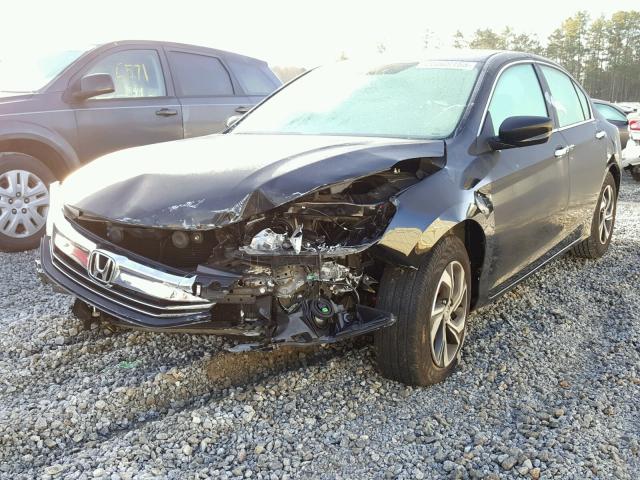 1HGCR2F35HA129939 - 2017 HONDA ACCORD LX BLACK photo 2