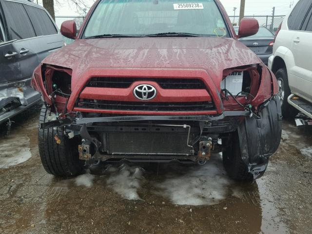 JTEBU17RX68074457 - 2006 TOYOTA 4RUNNER LI RED photo 9