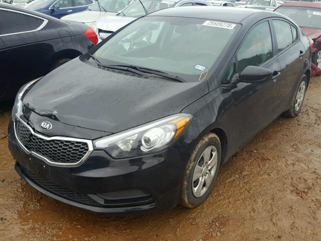 KNAFK4A61F5409003 - 2015 KIA FORTE LX BLACK photo 2