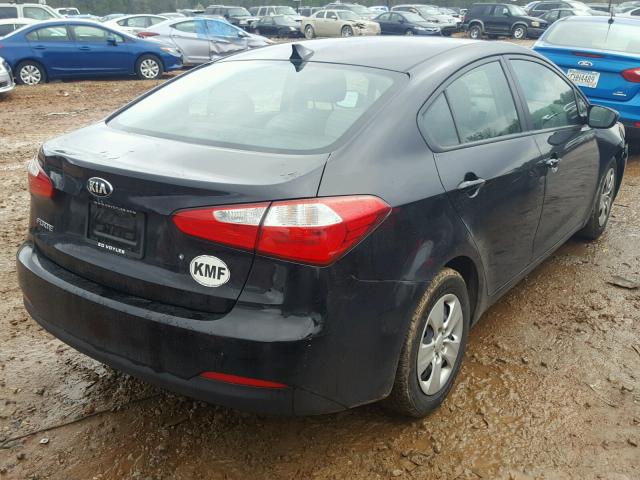 KNAFK4A61F5409003 - 2015 KIA FORTE LX BLACK photo 4