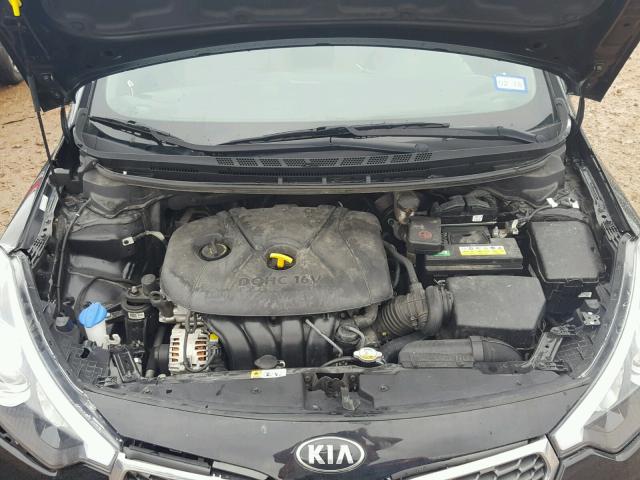 KNAFK4A61F5409003 - 2015 KIA FORTE LX BLACK photo 7