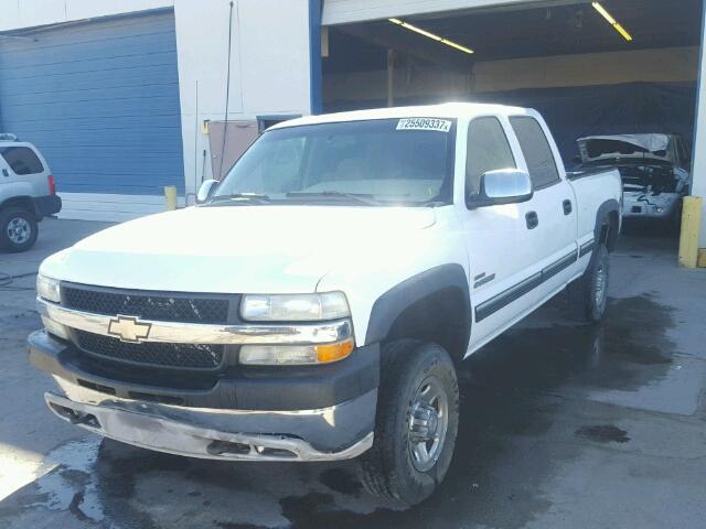 1GCHK23152F194439 - 2002 CHEVROLET SILVERADO WHITE photo 2