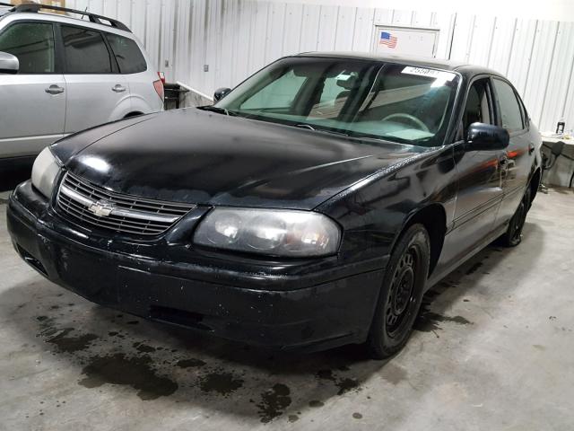 2G1WF52EX59199109 - 2005 CHEVROLET IMPALA BLACK photo 2