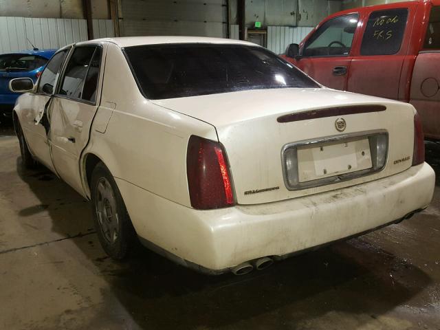 1G6KD54Y23U170242 - 2003 CADILLAC DEVILLE WHITE photo 3