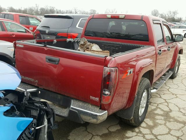 1GCDS136558187178 - 2005 CHEVROLET COLORADO MAROON photo 4