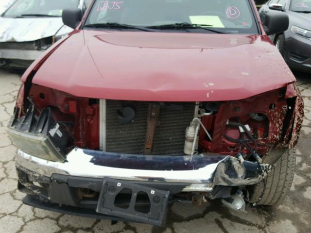 1GCDS136558187178 - 2005 CHEVROLET COLORADO MAROON photo 7