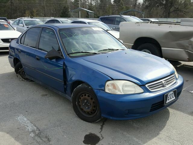 1HGEJ6670YL035109 - 2000 HONDA CIVIC LX BLUE photo 1