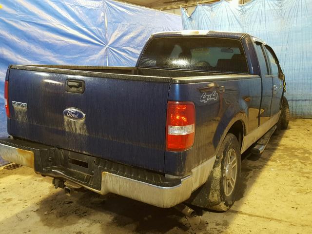 1FTPX14587FA79219 - 2007 FORD F150 BLUE photo 4