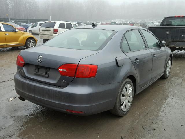 3VWD17AJ5EM280482 - 2014 VOLKSWAGEN JETTA SE GRAY photo 4