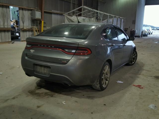 1C3CDFBH1DD134977 - 2013 DODGE DART SXT GRAY photo 4