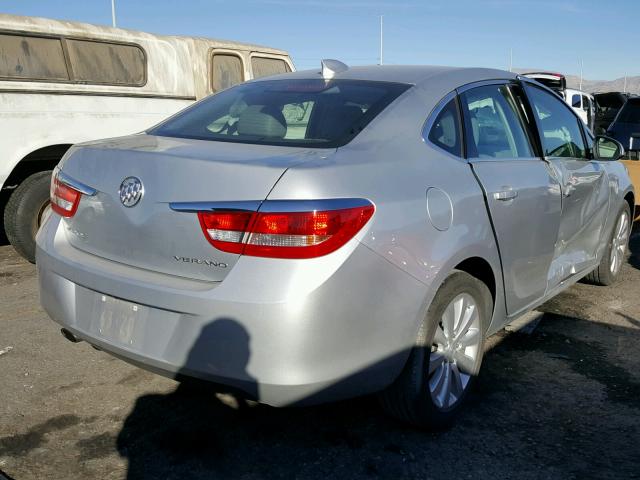 1G4PP5SK3F4218971 - 2015 BUICK VERANO SILVER photo 4