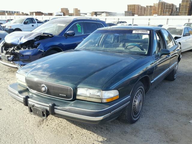 1G4HP53L0PH513371 - 1993 BUICK LESABRE CU GREEN photo 2