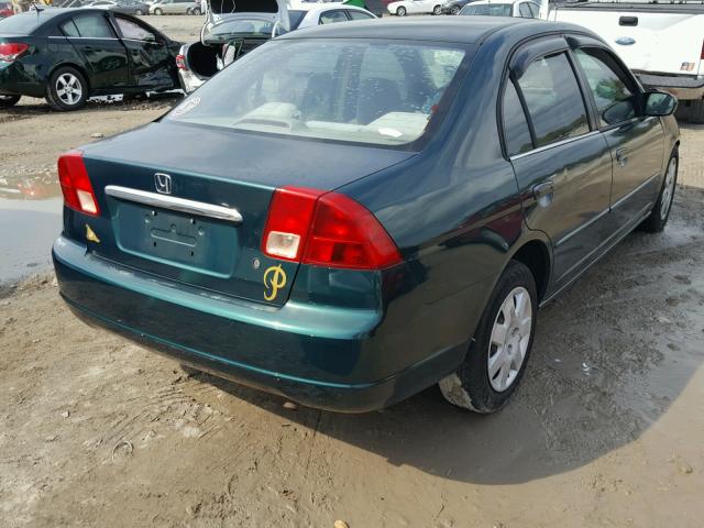 1HGES26772L057458 - 2002 HONDA CIVIC EX მწვანე ფოტო 4