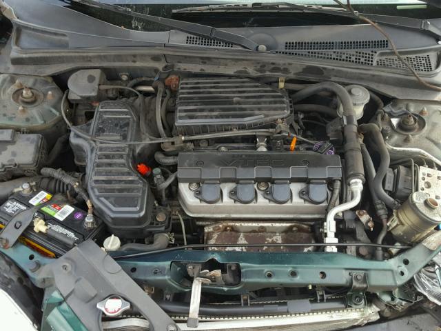 1HGES26772L057458 - 2002 HONDA CIVIC EX GREEN photo 7