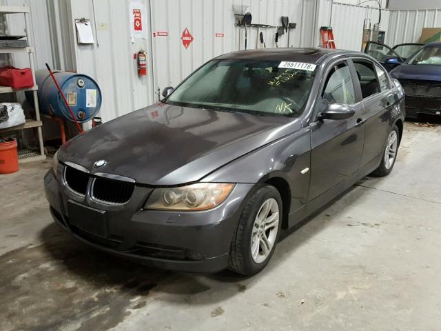 WBAVC93508K037099 - 2008 BMW 328 XI GRAY photo 2