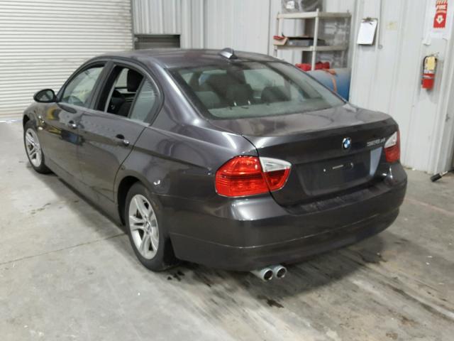 WBAVC93508K037099 - 2008 BMW 328 XI GRAY photo 3