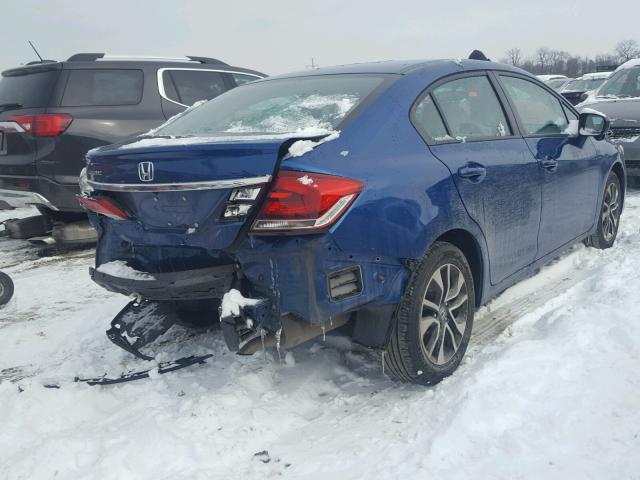 2HGFB2F88EH537328 - 2014 HONDA CIVIC EX ლურჯი ფოტო 4