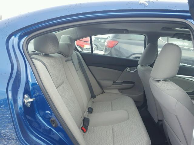 2HGFB2F88EH537328 - 2014 HONDA CIVIC EX BLUE photo 6