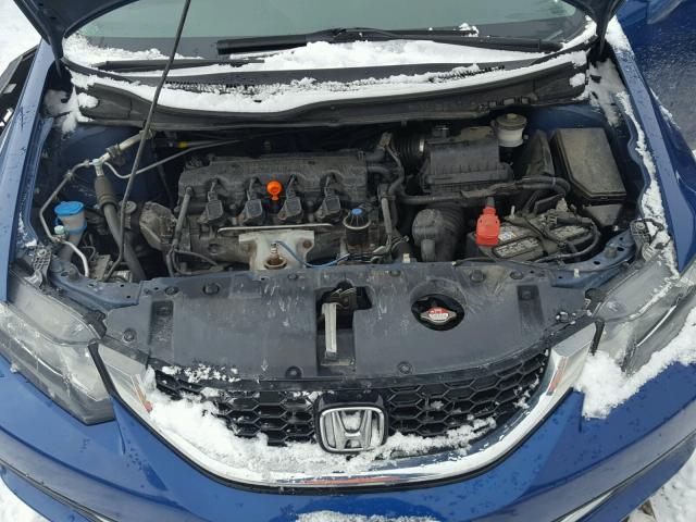 2HGFB2F88EH537328 - 2014 HONDA CIVIC EX ლურჯი ფოტო 7
