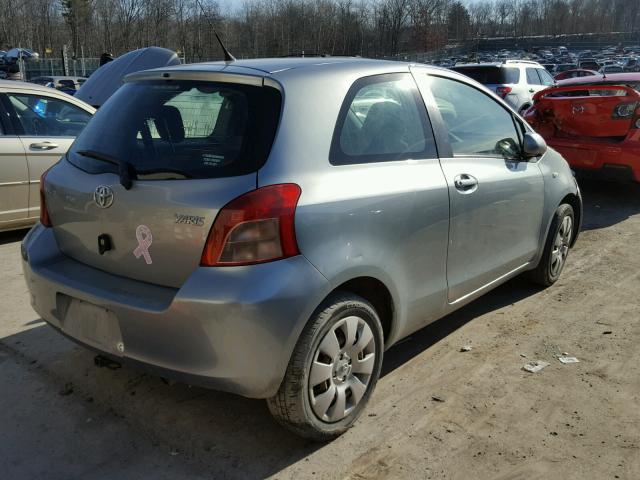 JTDJT923985140652 - 2008 TOYOTA YARIS SILVER photo 4