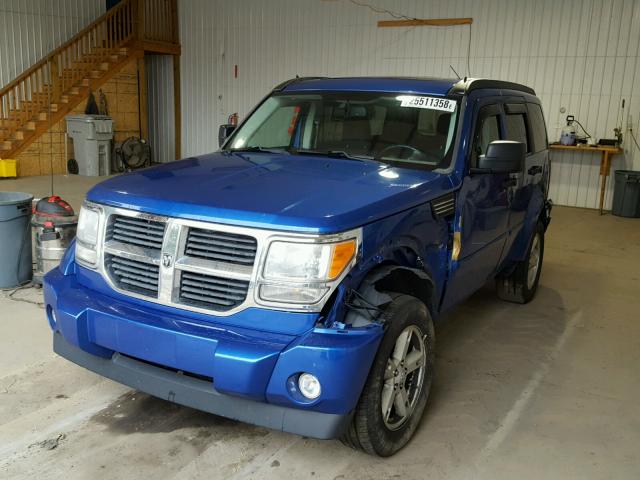 1D8GU58K27W565431 - 2007 DODGE NITRO SLT BLUE photo 2