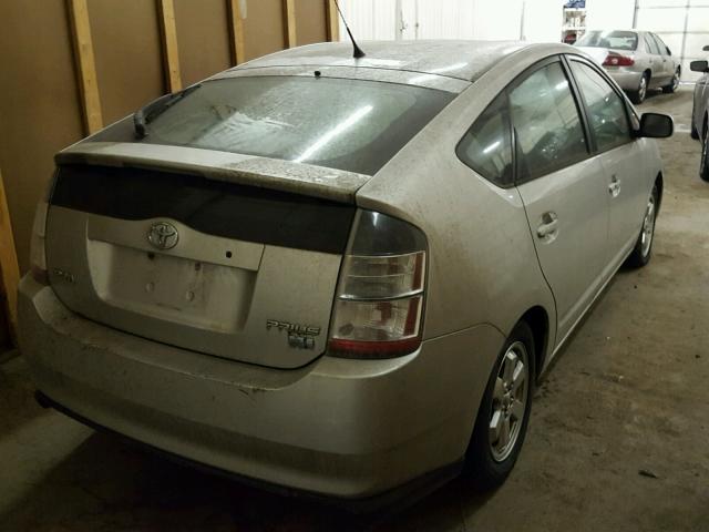 JTDKB20U340045490 - 2004 TOYOTA PRIUS SILVER photo 4