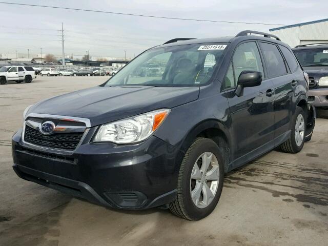 JF2SJADCXFG524211 - 2015 SUBARU FORESTER 2 BLACK photo 2