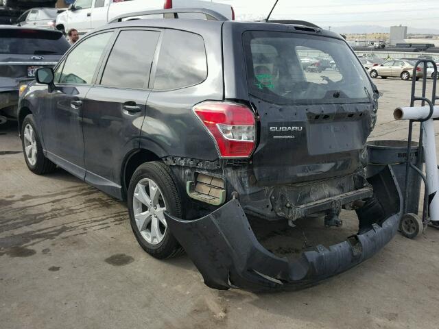 JF2SJADCXFG524211 - 2015 SUBARU FORESTER 2 BLACK photo 3