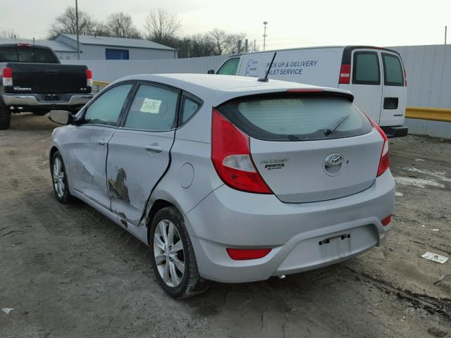 KMHCU5AEXCU009791 - 2012 HYUNDAI ACCENT GLS SILVER photo 3