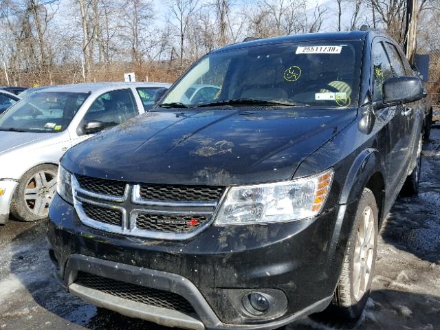 3C4PDDBG5CT200156 - 2012 DODGE JOURNEY SX BLACK photo 2