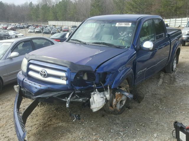 5TBDT44105S494117 - 2005 TOYOTA TUNDRA DOU BLUE photo 2