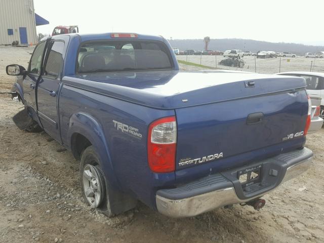 5TBDT44105S494117 - 2005 TOYOTA TUNDRA DOU BLUE photo 3