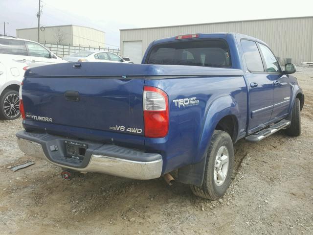 5TBDT44105S494117 - 2005 TOYOTA TUNDRA DOU BLUE photo 4