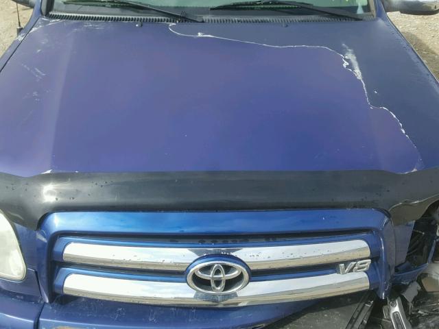 5TBDT44105S494117 - 2005 TOYOTA TUNDRA DOU BLUE photo 7