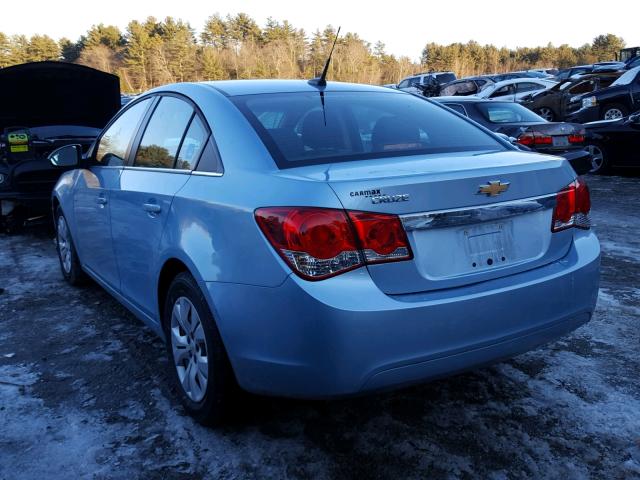 1G1PC5SH2C7265464 - 2012 CHEVROLET CRUZE LS BLUE photo 3