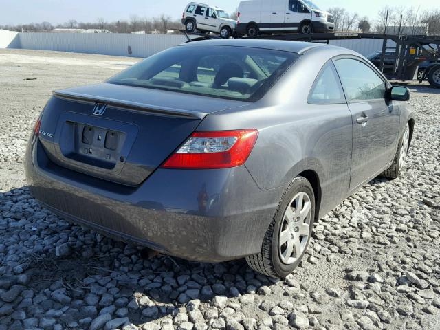 2HGFG1B68AH520667 - 2010 HONDA CIVIC LX GRAY photo 4