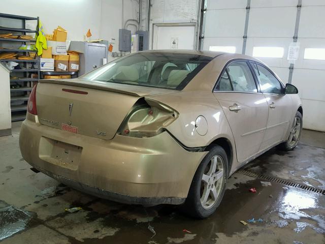 1G2ZG57N474205720 - 2007 PONTIAC G6 BASE TAN photo 4