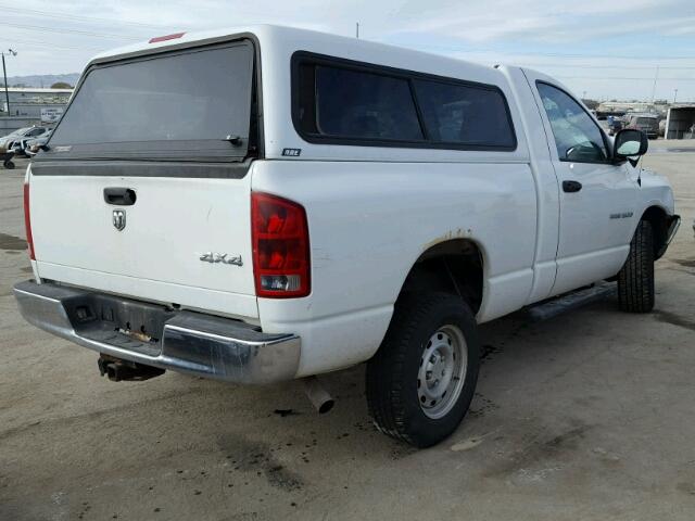 1D7HU16N26J244161 - 2006 DODGE RAM 1500 S WHITE photo 4