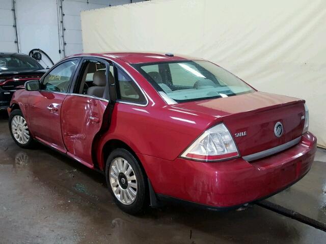 1MEHM41W59G614501 - 2009 MERCURY SABLE RED photo 3