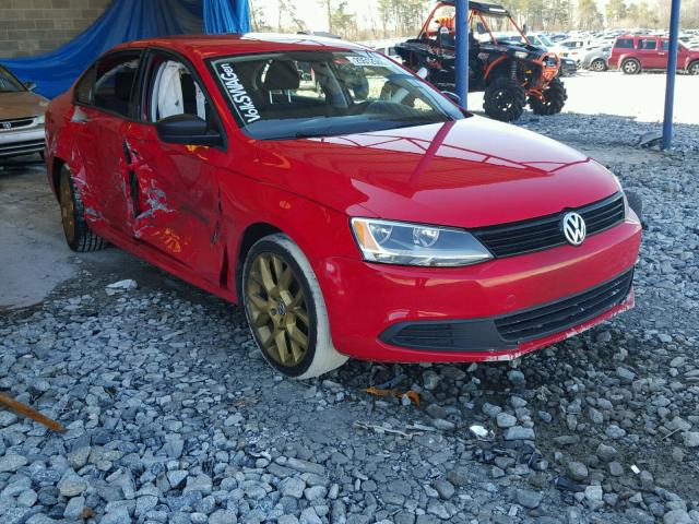 3VW2K7AJ7EM415076 - 2014 VOLKSWAGEN JETTA BASE 红色 照片 1